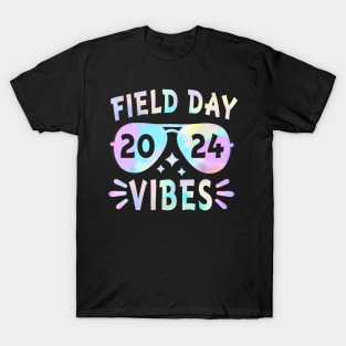 Tie Dye Field Day Vibes For Teacher Kid Field Day 2024 T-Shirt